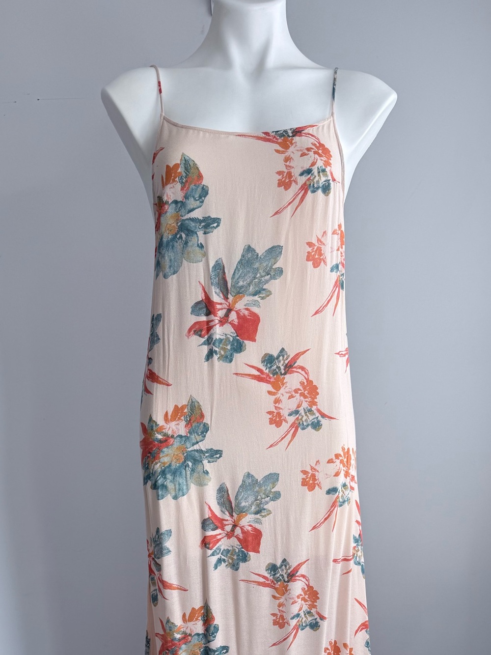 Free People Star Chasing Floral Slip Maxi Dress XS Boho Cottagecore Low Back - Picture 8 of 16